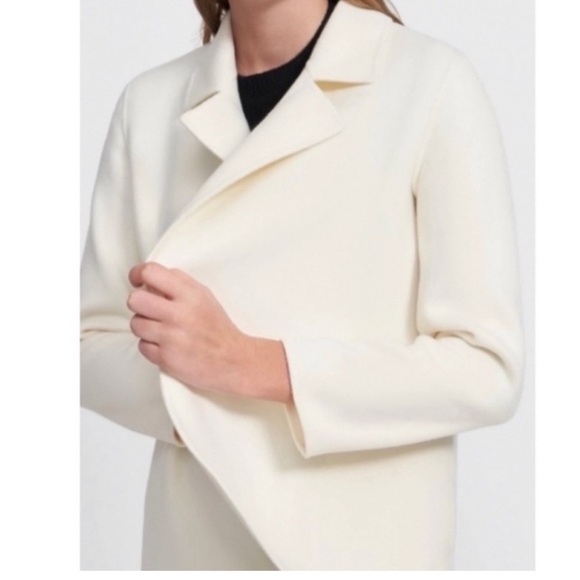 Theory Sileena Coat in Ivory. - Picture 3 of 10